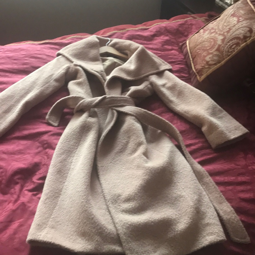 Blush Wool Vintage Feel Jones NY Knee-Length Coat